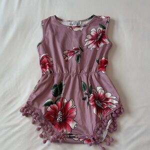 Bailey's Blossoms Dillon Pom Pom Romper